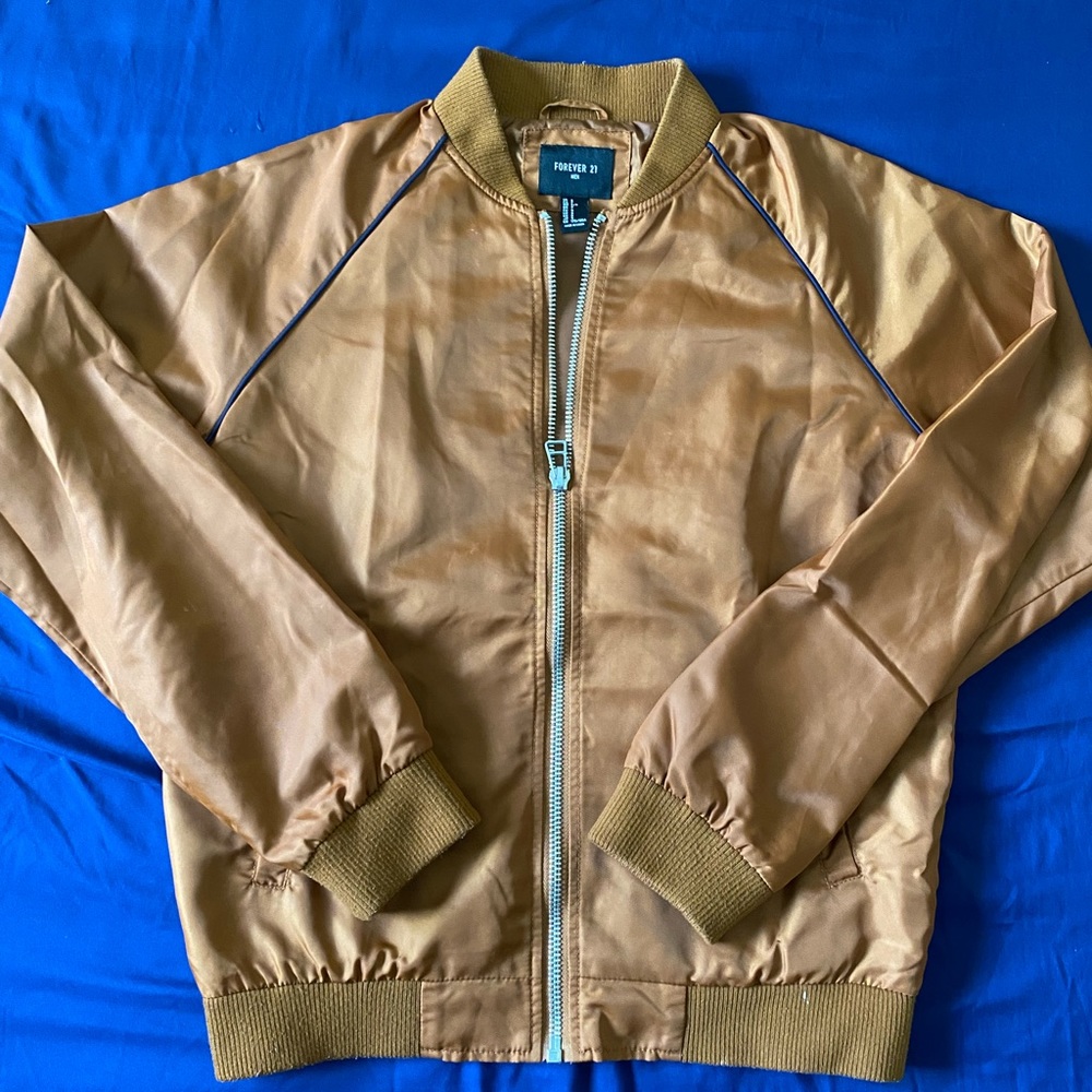 caramel bomber jacket